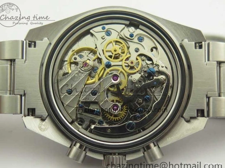 1225 ComfortFit Speedmaster SS “Speedy Tuesday” OMF Best Edition Black Dial on SS Bracelet Manual Winding Chrono Movement 7994